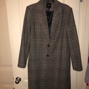 Long plaid coat